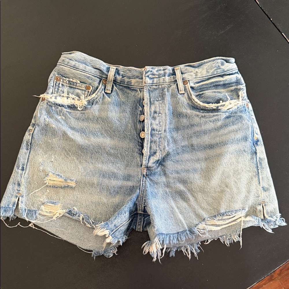Agolde Distressed Denim Women Shorts